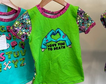 Zombie Love You to Death Grow Shirt Size 3T-Youth 6