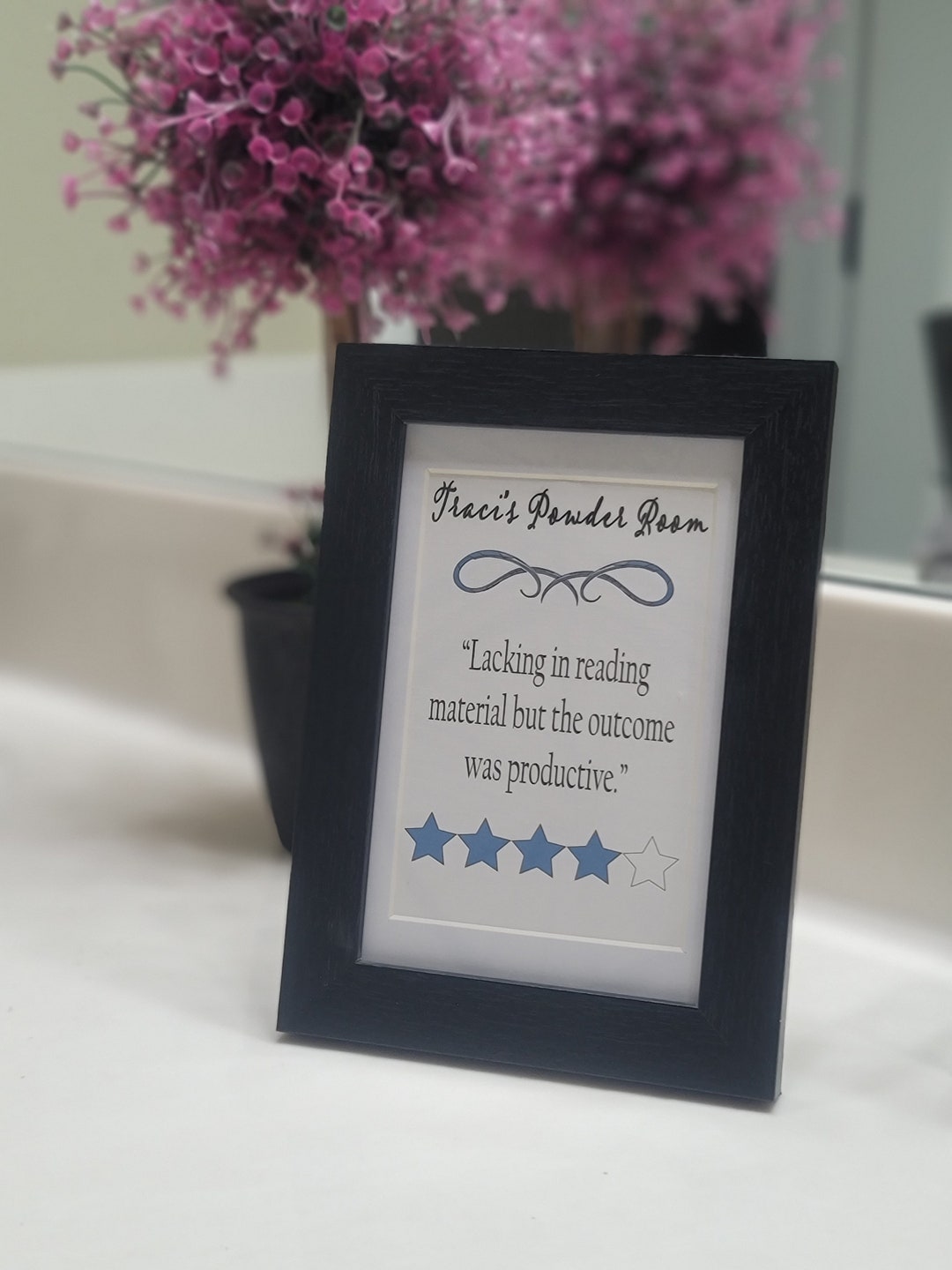 Reading Materials Bathroom Decor, Funny Bathroom Gift, Funny Gift