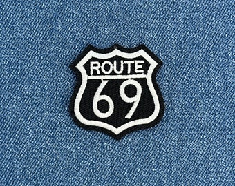 Route 69 Funny Iron On Patch - DIY Crafts