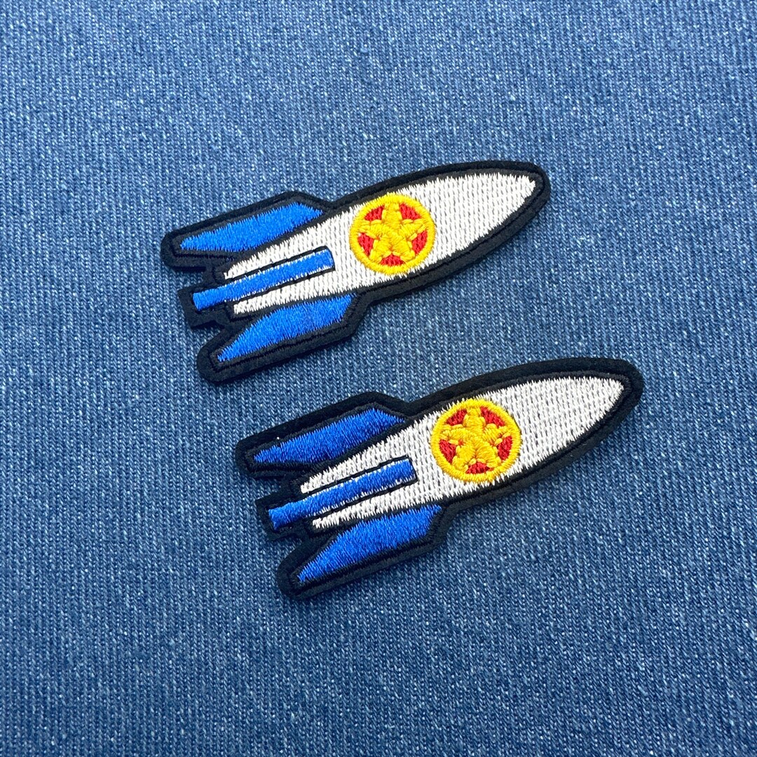 2 Missile Bomb Rockets Embroidered Iron on Patches - Etsy