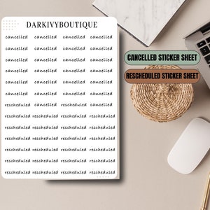 Geannuleerde en opnieuw geplande plannerstickers: essentiële logboeken