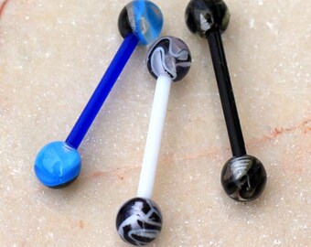 PTFE Barbell with Two Tone Marble Balls