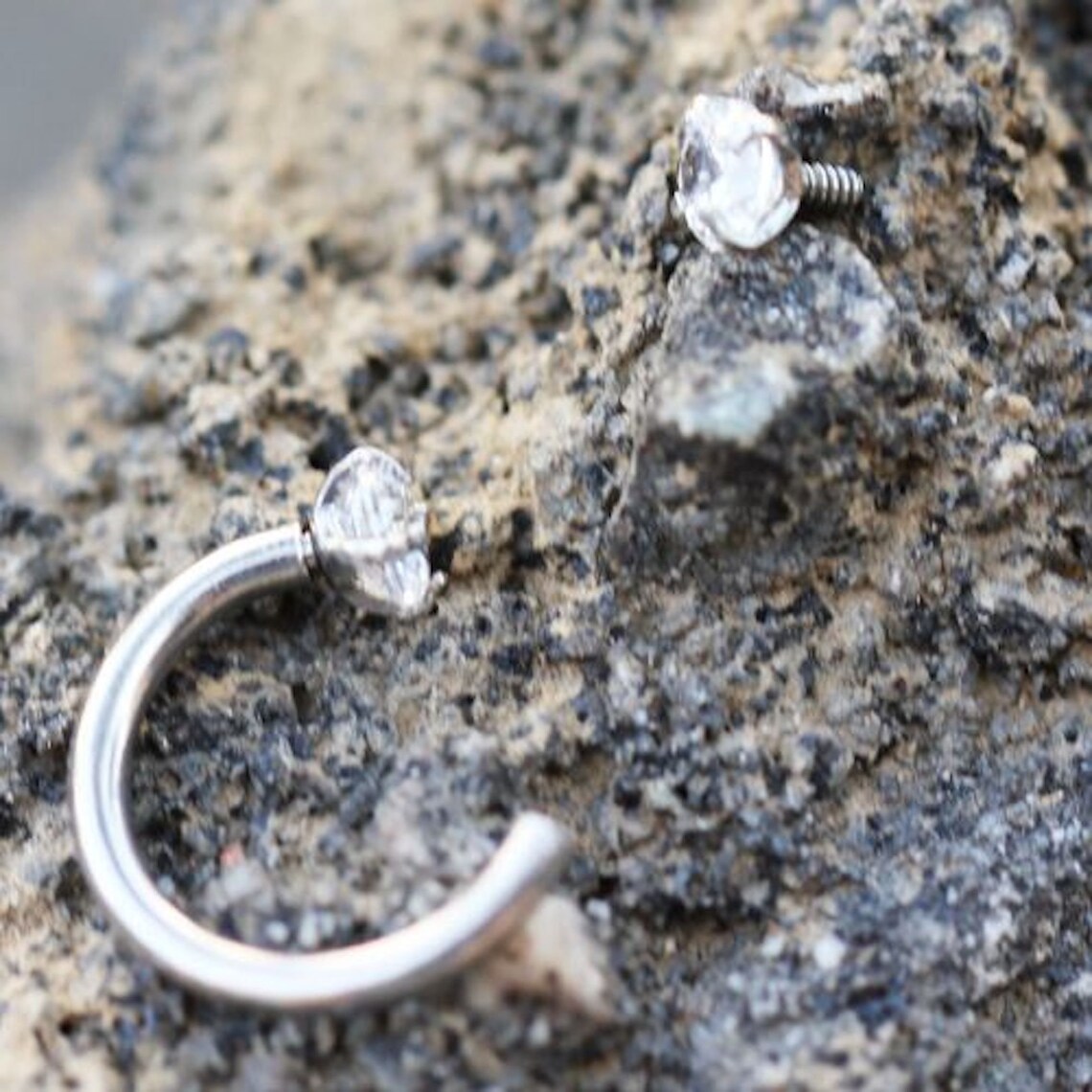 316L Stainless Steel Internally Threaded Horseshoe With Prong Etsy