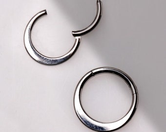 Stainless Steel Thicker Bottom Seamless Clicker Septum Ring