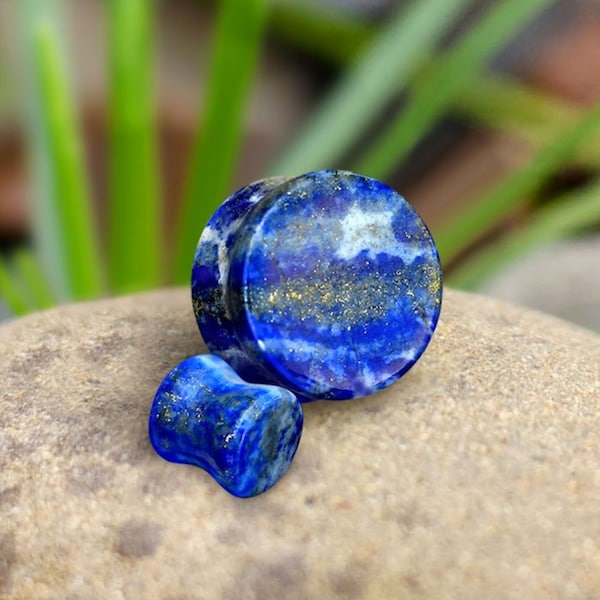 AAA Grade Natural Lapis Lazuli Stone Saddle Plug