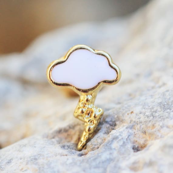 Covet Jewelry 316L Stainless Steel Charming Wildflower Cartilage Earring