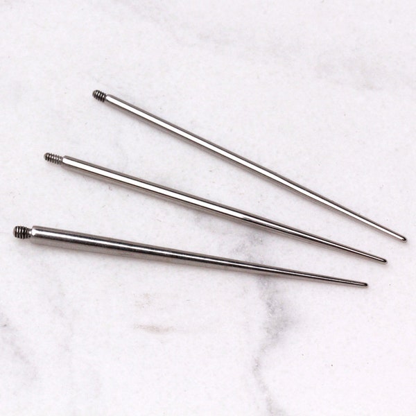 Titanium Insertion Taper for Internally Threaded Jewelry