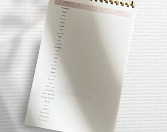 Ibadah Tracker Notepad