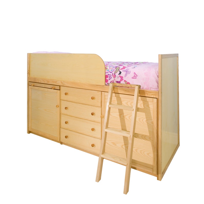 Wooden Captains Bed Kids Cabin Childrens With Storage