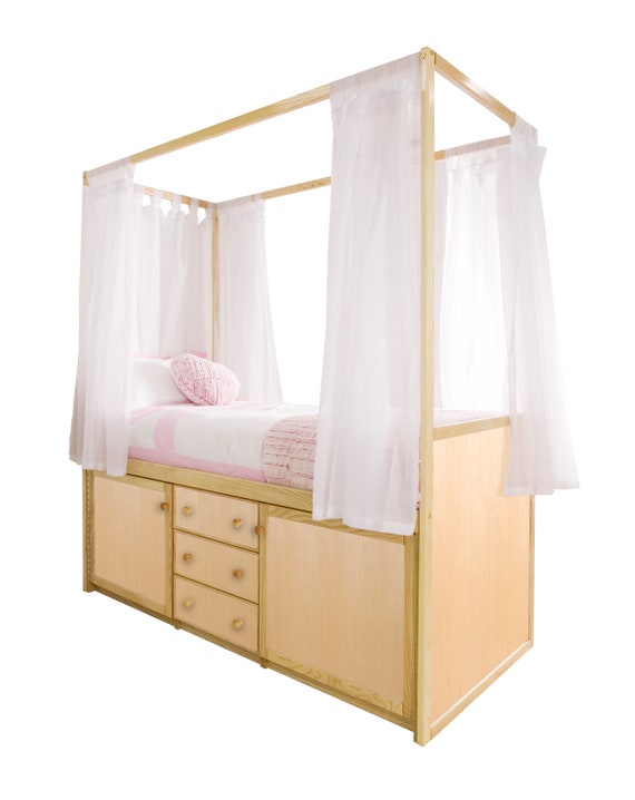 girls pink cabin bed