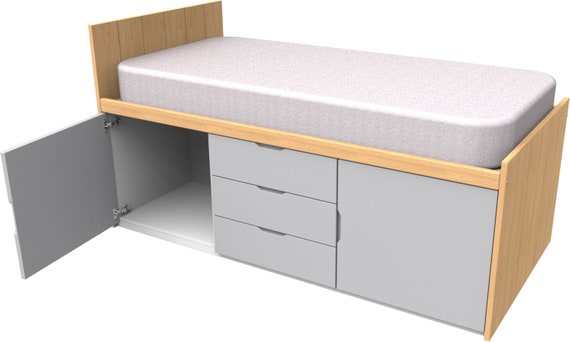 oak cabin bed