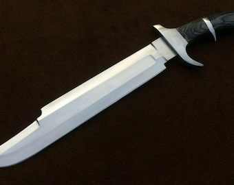 Handmade Spring Steel Predator Machete, Movie Replica Knife