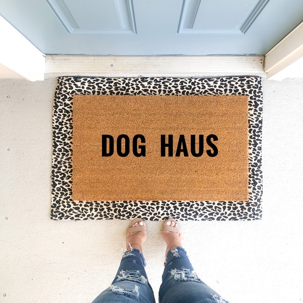 Dog haus doormat, dog doormat, funny dog doormat, welcome mat,