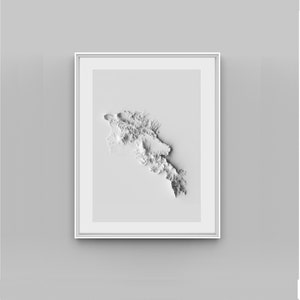 Armenia Relief Map Print