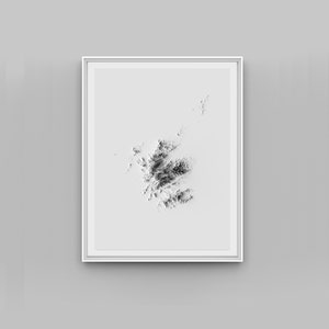 Scotland Relief Map Print