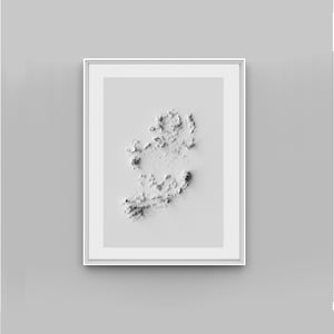Irland Relief Karte Druck