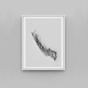 Perú Relief Map Print