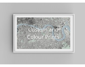 Personalised Art, Map Print, Wall Art, Relief Map, Mountain Print, Custom Map, Custom Wall Art, Unique Map Print