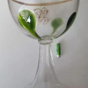 Large Art Nouveau Glass Goblet Steigerwald - Ludwigsthal | Vintage