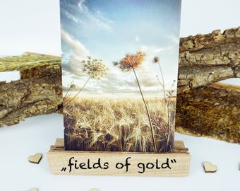 fields of gold - Picture Card/ Postcard - printed on uncoated natural paper