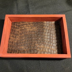 Dragon leather dice tray