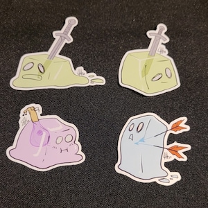 Small Gelatinous cube stickers