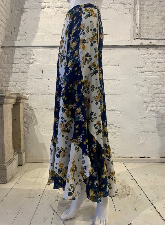 Cotton viscose maxi skirt online