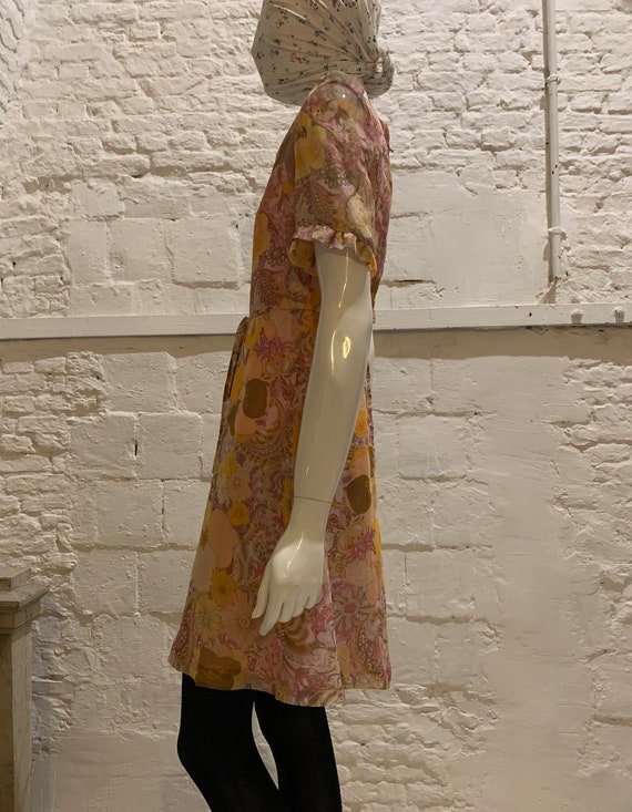 Vintage 1960s Radley of London floral mini dress.