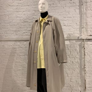 Sold Katharine Hamnett 1980s Beige Gabardine Quilted Raglan Sleeve