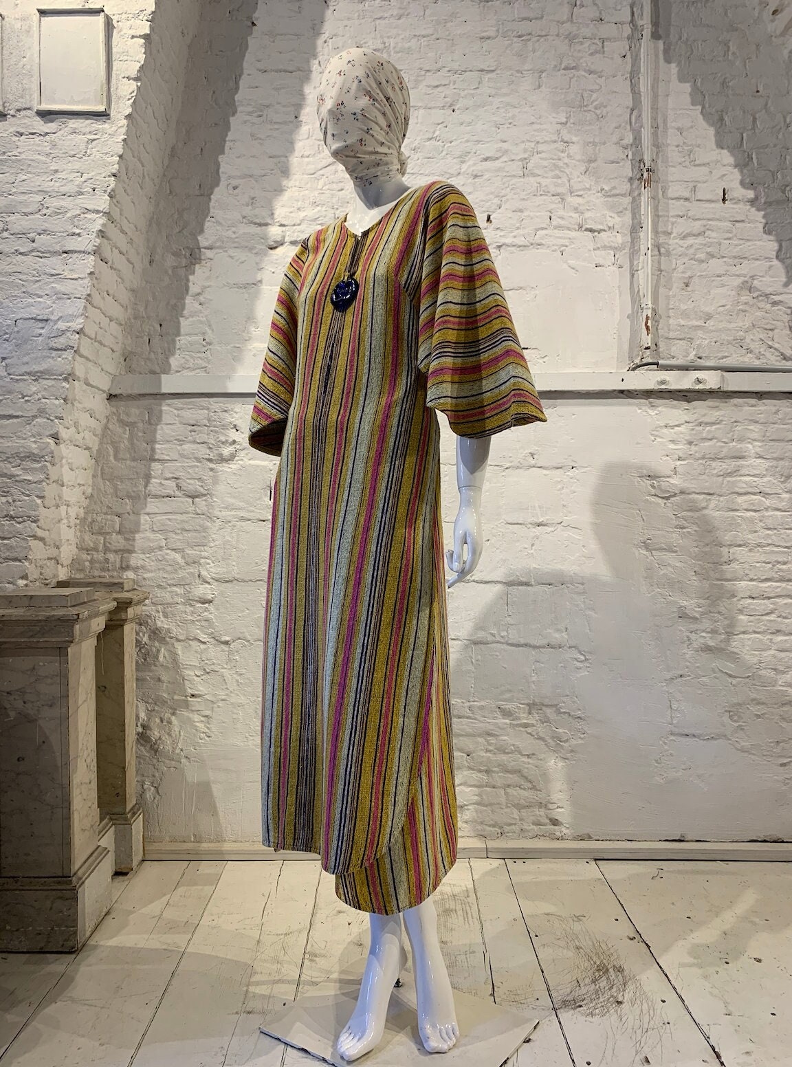 ワンピース Ameri VINTAGE STRIPE CAFTAN DRESS Ameri VINTAGE STRIPE CAFTAN DRESS