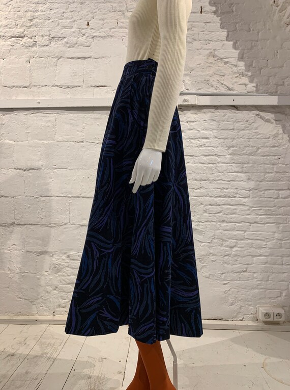 Vintage 1980s Marimekko needle cord abstract prin