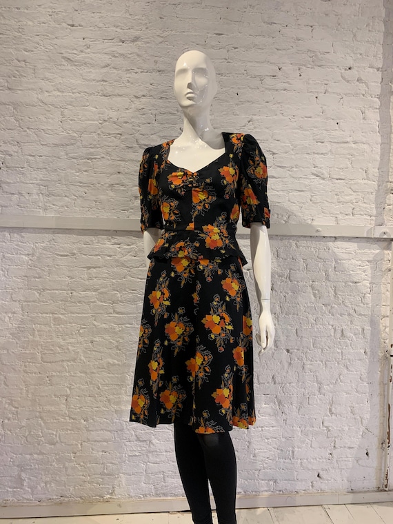 cotton peplum dress Derek Lam 10 Crosby Women's Azure Peplum Dress - Blue - Size 4