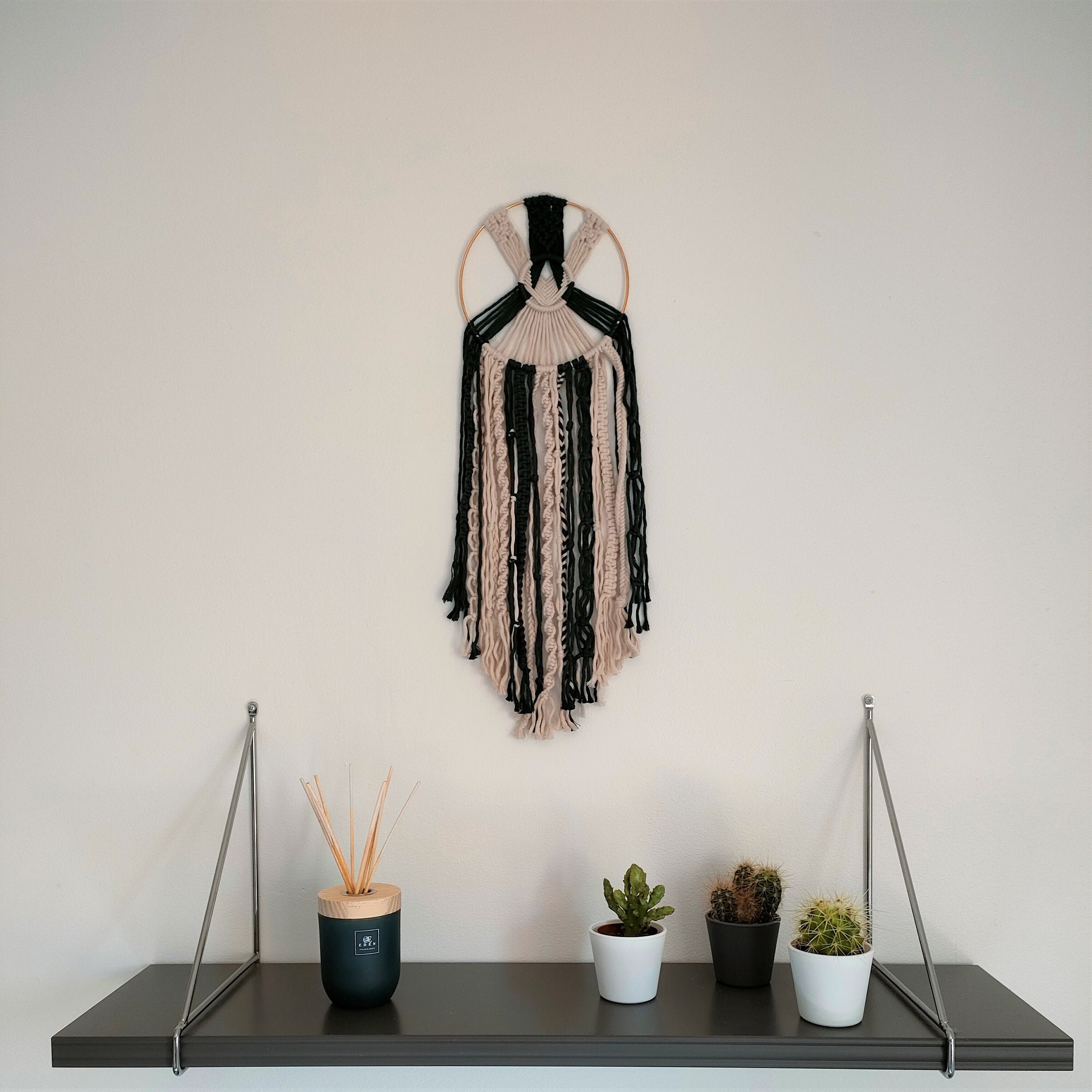 Attrape-Rêve Mural en Macramé - Tenture