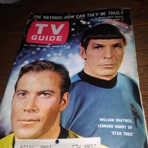 Vintage 1967 TV Guide featuring Star Trek stars on cover image 2