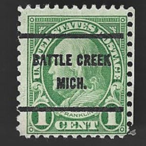 Rare Vintage Ben Franklin One Cent Stamp