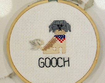 Custom pet cross stitch