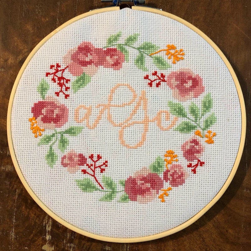 Crossstitch Monogram - Etsy
