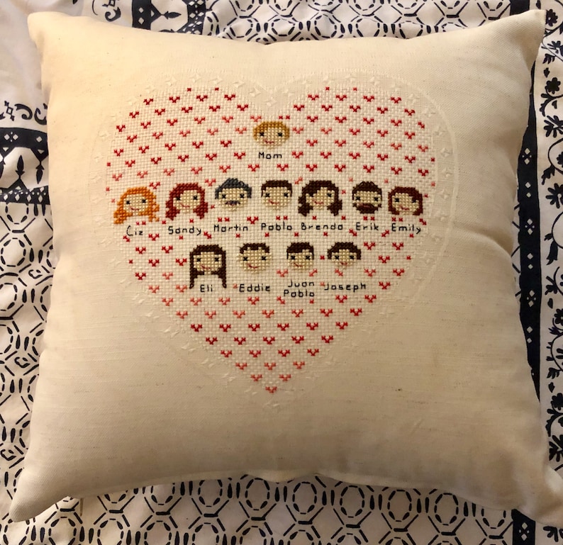 Custom Cross Stitch Pillowcase Etsy