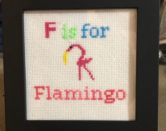 Wzór haftu krzyżykowego flaming