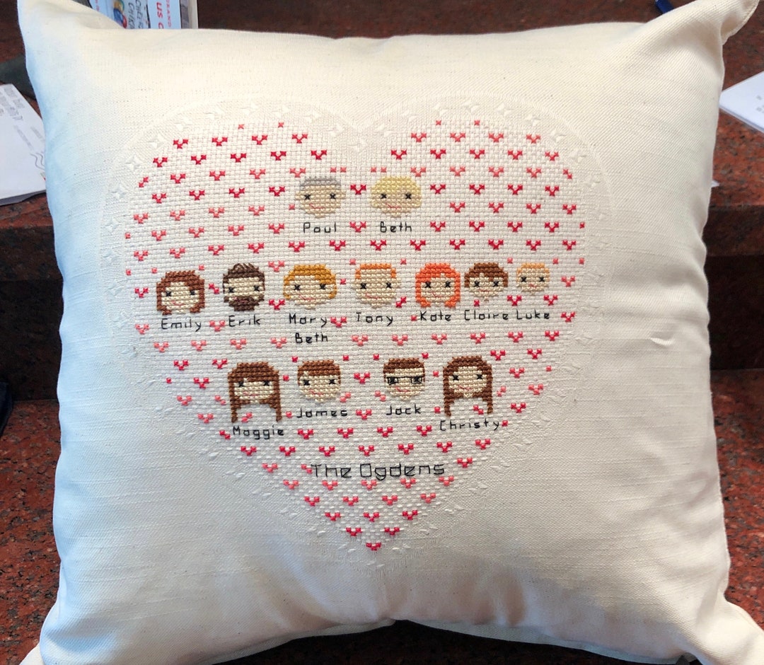 Custom Cross Stitch Pillowcase Etsy