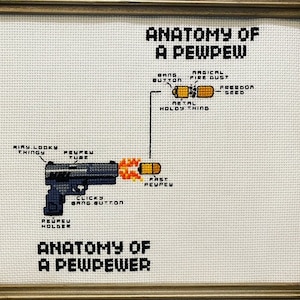 Anatomy of a Pew cross stitch pattern