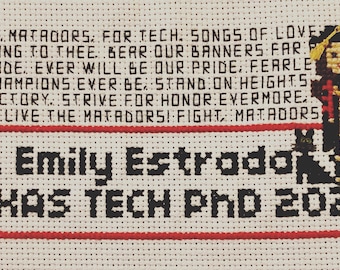 Custom Graduation Cross Stitch