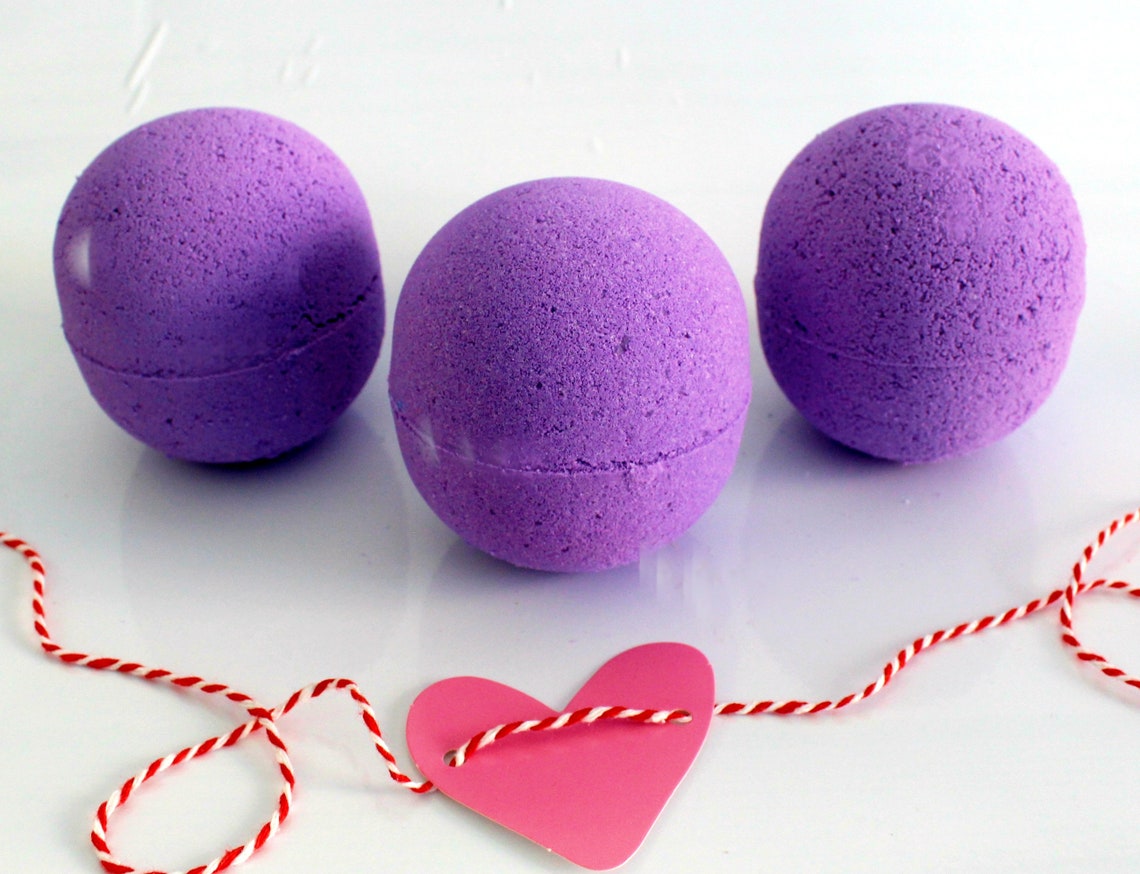 Lavender Vegan Bath Bomb Best Lavender Bath bomb Purple Etsy