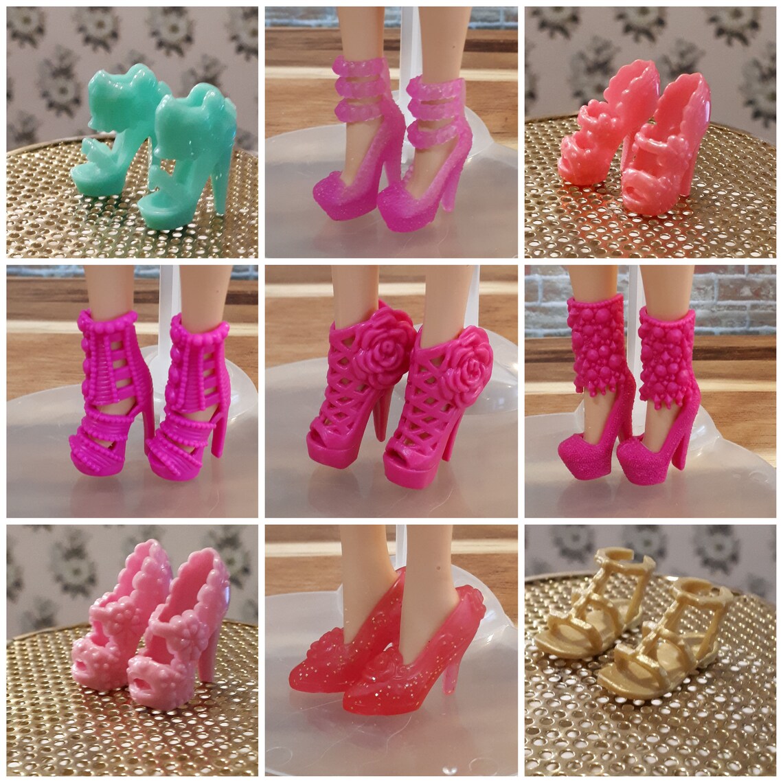 Barbie Shoes Vintage Barbie Shoes Modern Barbie Shoes High Etsy