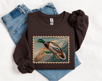Sudadera estilo boyfriend con estampado de pato