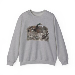 Sudadera vintage de cuello redondo con diseño de caza de patos: ropa retro para actividades al aire libre imagen 5