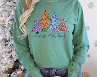 Leopard Christmas Tree Tee