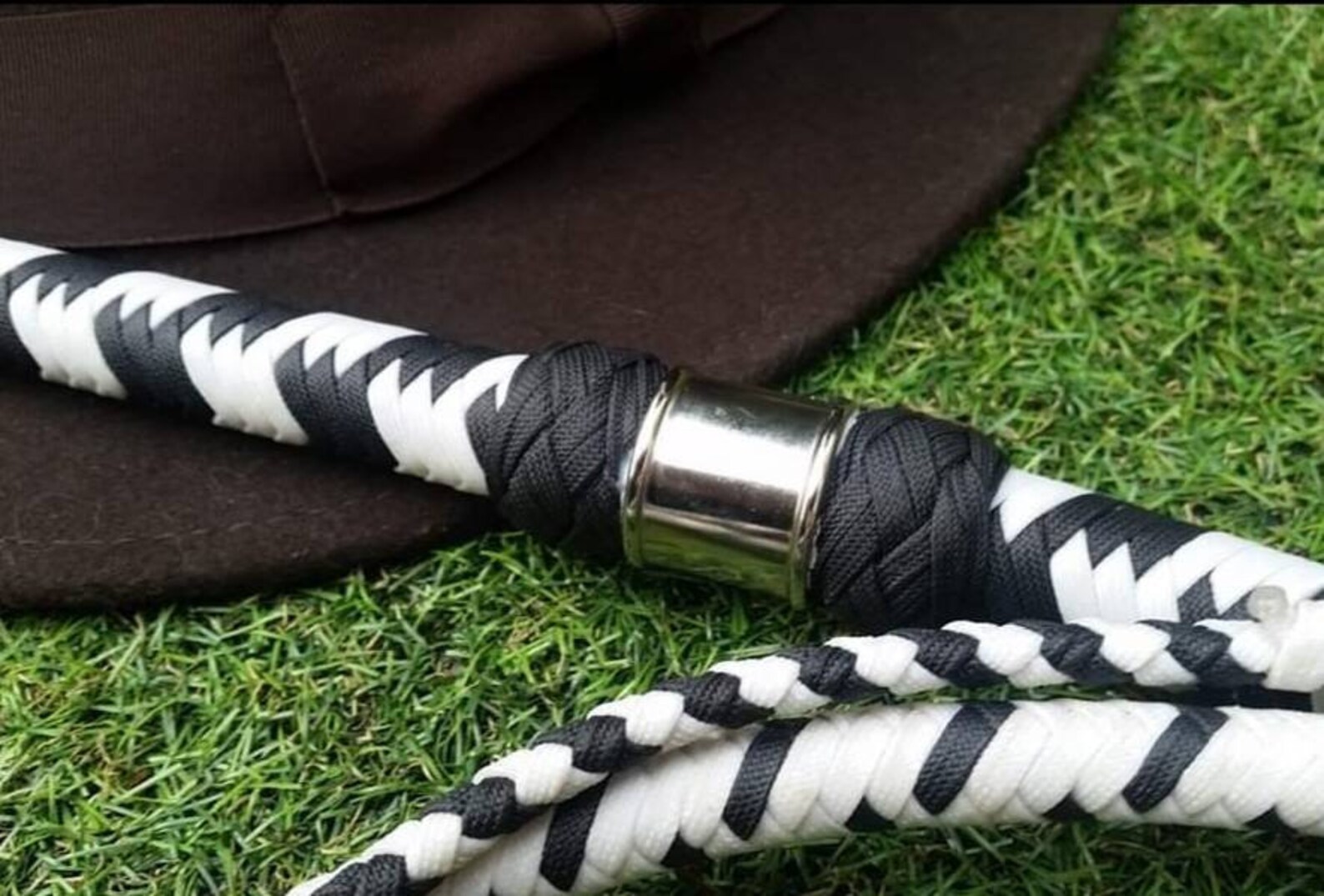 5ft Paracord Bullwhip Glow in the Dark With Chrome Collar Etsy