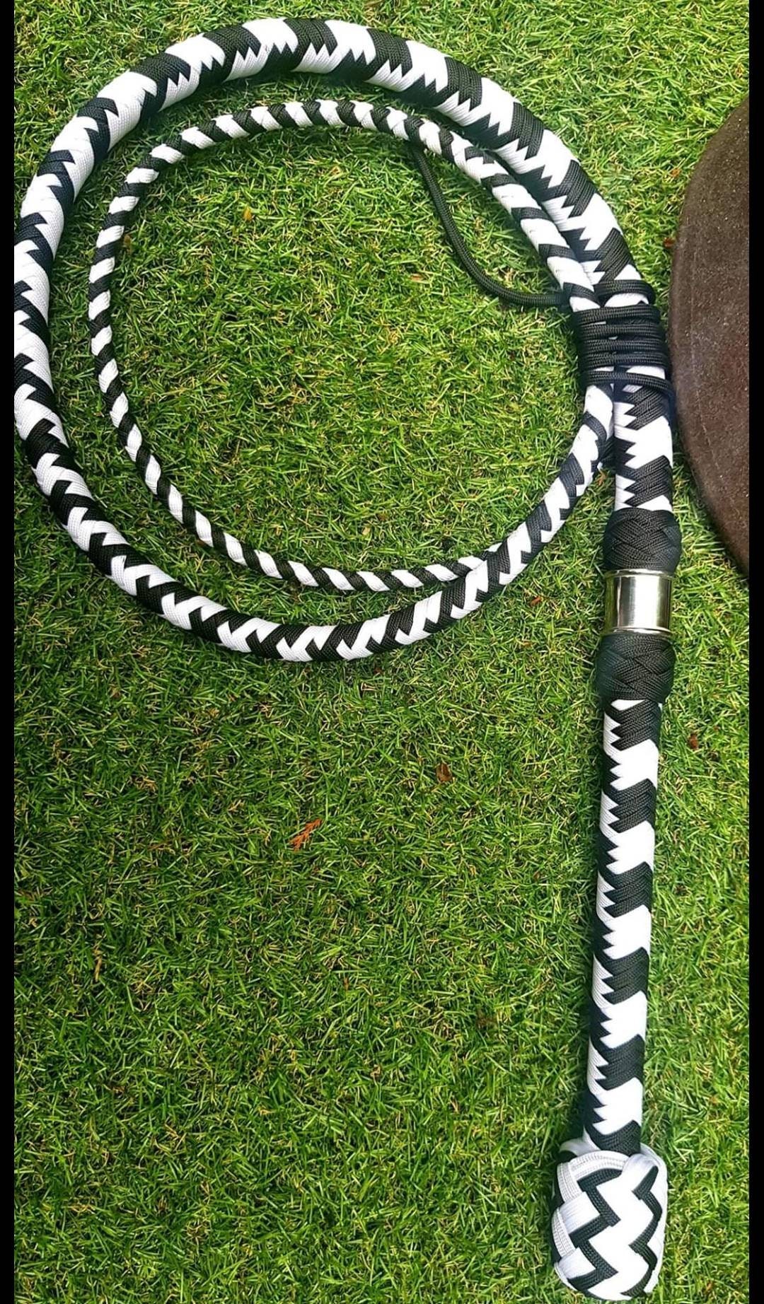 Paracord Bullwhip With Collar 5ft Fully Waxed With Collar Etsy