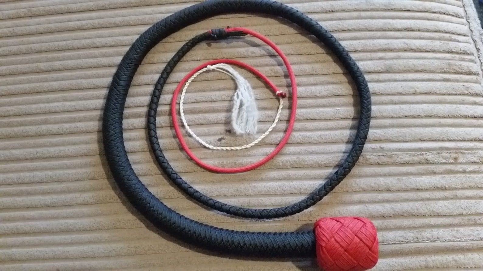 Paracord Snake Whip 3.5ft Shot Core Fully Waxed 12 Plait Etsy